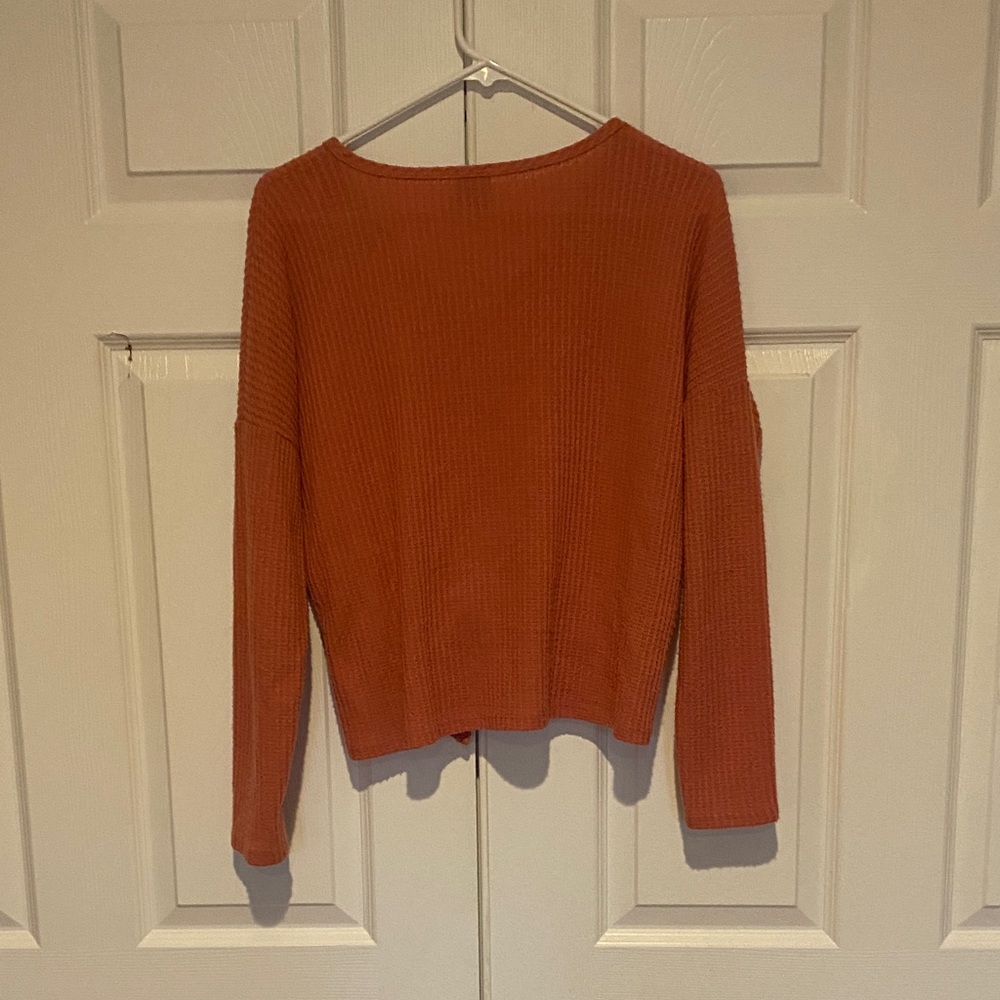 Paper Crane Rust Button-Down Top - Picture 2 of 2